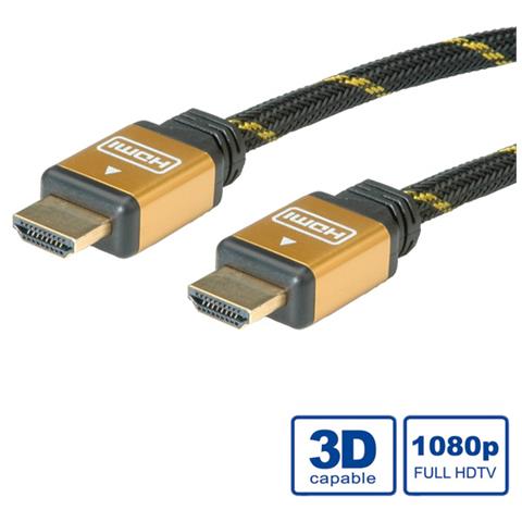 GOLD HDMI High Speed Cable + Ethernet, M / M 5 m cavo HDMI - Foto 2